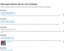 Tablet Screenshot of parroquiabeatoalvaro.org